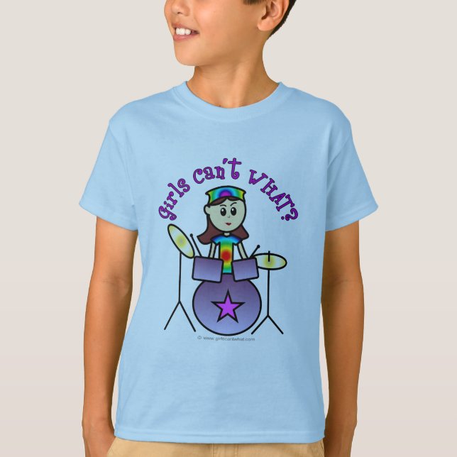 Light Drummer Girl T-Shirt (Front)