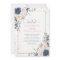 Light Dusty Blue Blush Pink Gold Floral Shower