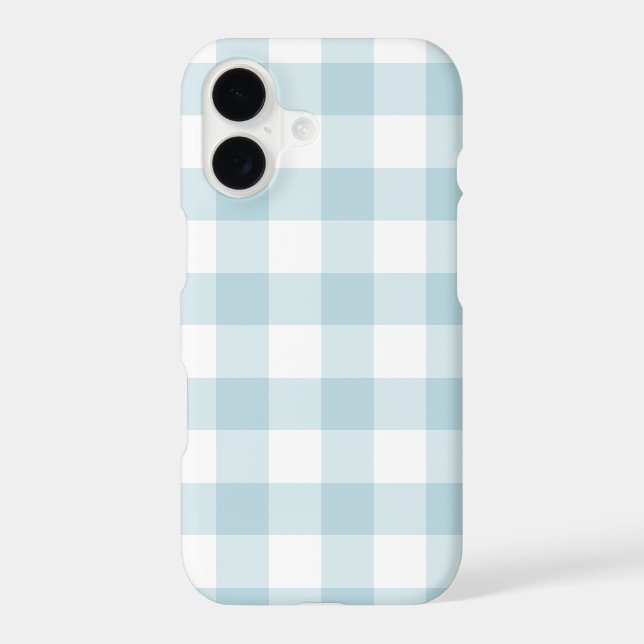 Light Dusty Blue White Classic Gingham (Back)
