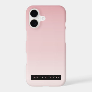 Light Dusty Rose Ombre Gradient & Your Name