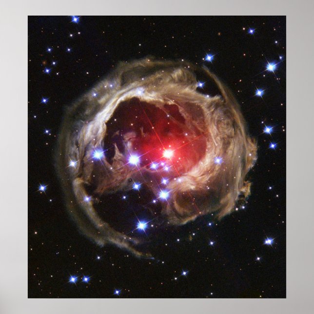 "Light Echo" Illuminates Dust Around Supergiant St Poster (Front)