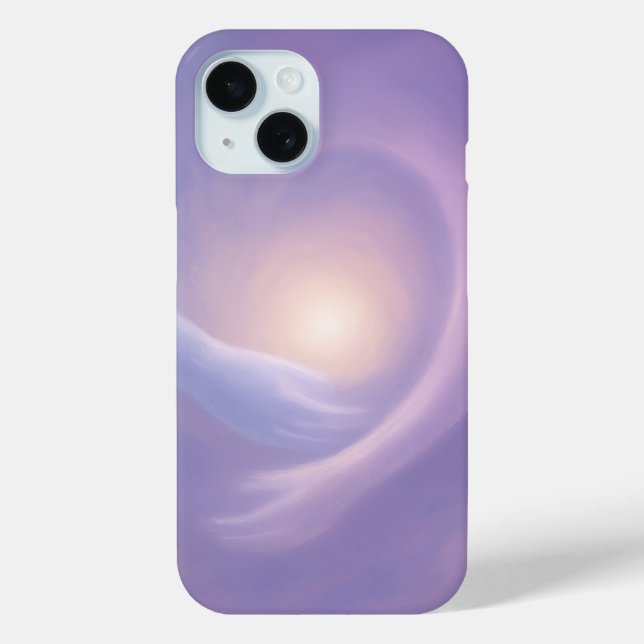 Light Embrace Abstract Lavender Aura Case-Mate iPhone Case (Back)
