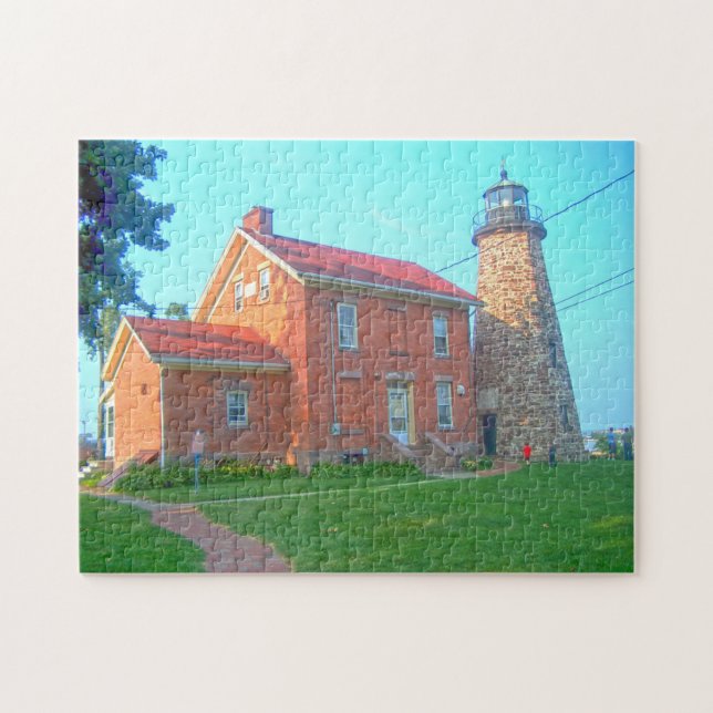 Light Erie Great Lakes Canada. Jigsaw Puzzle (Horizontal)