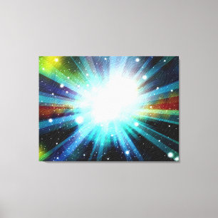 Light Fantasy Galaxy Art Design Abstract Canvas Print