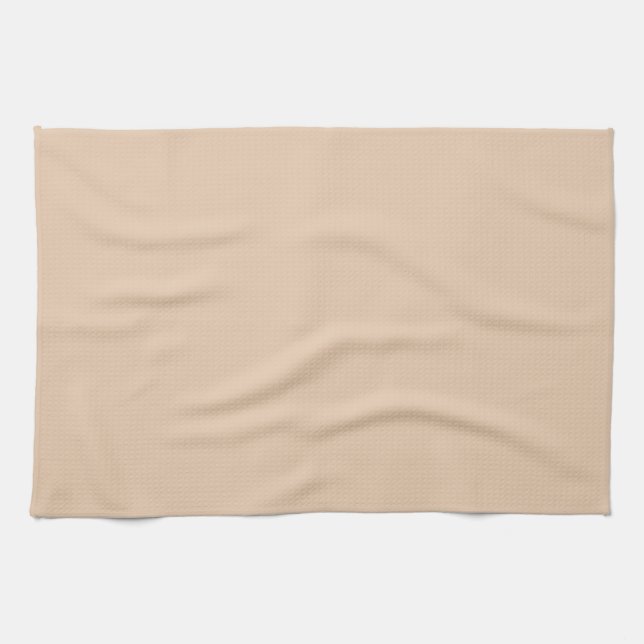 Light Fawn Solid Colour Tea Towel (Horizontal)