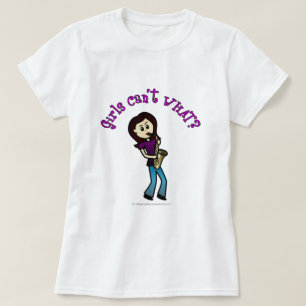 Light Female Saxophone Player T-Shirt