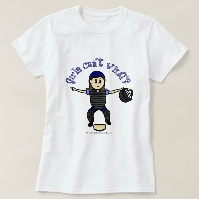 Light Female Umpire T-Shirt (Design Front)