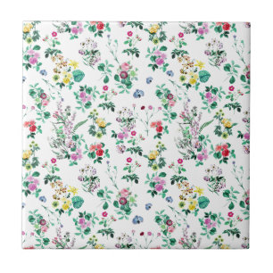 Light Floral Pattern Tile