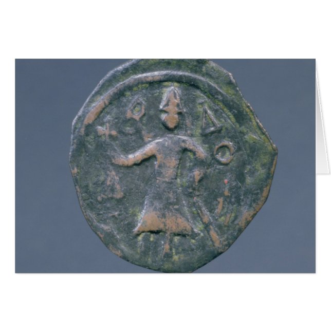 Light follis  of Baldwin II, Count of Edessa (Front Horizontal)