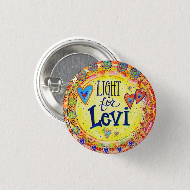 Light for Levi “Inspirivity” 3 Cm Round Badge (Front & Back)