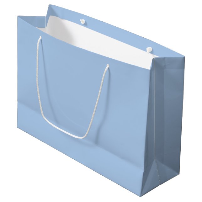 Light French Blue Large Gift Bag (Front Angled)