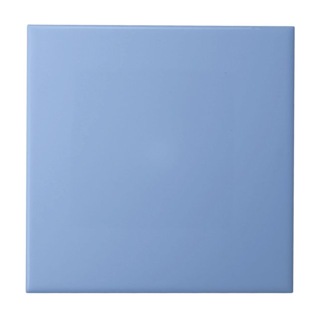 Light French Blue Solid Colour Tile (Front)