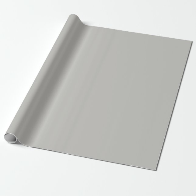 Light French Grey Solid Colour Wrapping Paper (Unrolled)