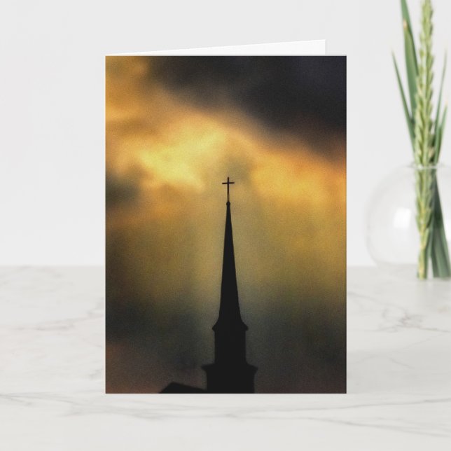 Light From Above In Sympathy Card (Front)
