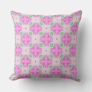 Light Fuchsia Pink Petals Cushion