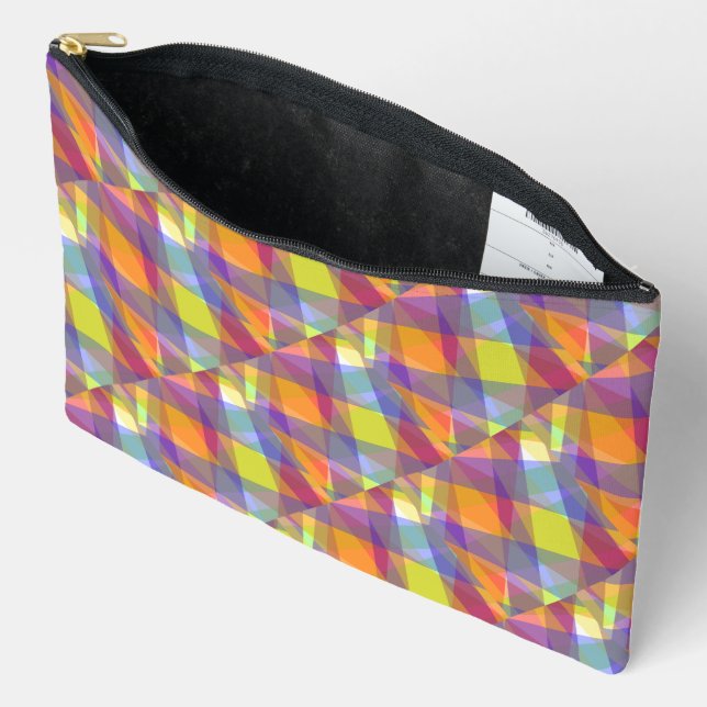 Light Geometric - Accessories Pouch (Open)