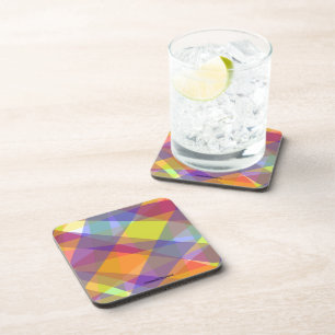 Light Geometric - Plastic Coaster