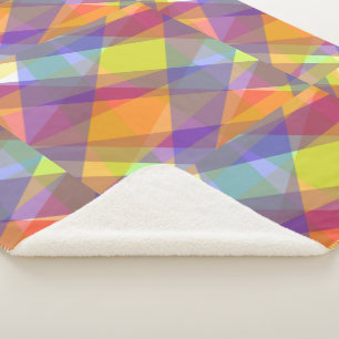 Light Geometric - Sherpa Blanket