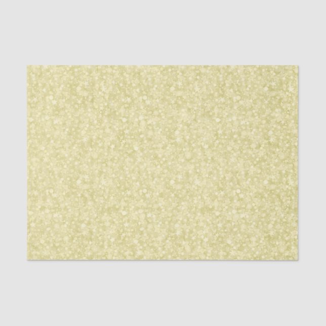 Light gold elegant glitter texture and sparkles tissue paper (Front)