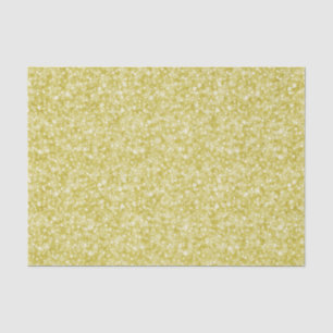 Light Gold Faux Glitter & Sparkles Pattern Tissue Paper