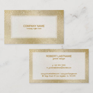 Light gold shimmering iridescent texture business card