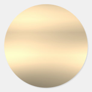 Light Gold Template Back Customise Classic Round Sticker