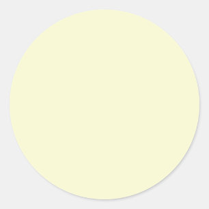 Light Goldenrod Yellow Classic Round Sticker