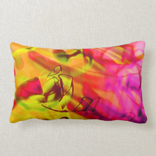 Light Graffit Urban Graphic Art modern abstract Lumbar Cushion