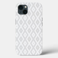 Light gray and white diamond pattern Case-Mate iPh