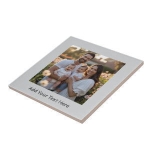 Light Gray Create Your Own Ceramic Tile