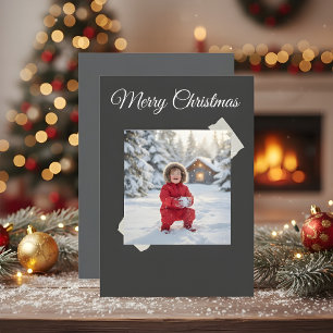 Light Gray Family Christmas Card 2026 