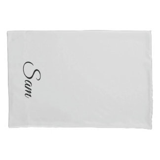 Light Gray Personalized Pillowcase