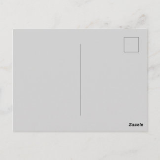 Light Gray Post Card Personalized Greeting Design