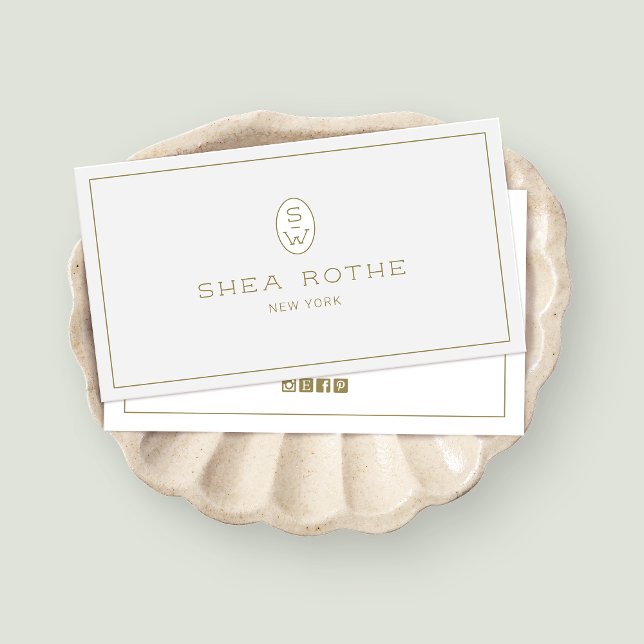 Light Gray Professional Modern Two Letter Monogram (Creator Uploaded)