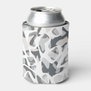 Light Gray Spots Abstract spotted pattern  Can Cooler