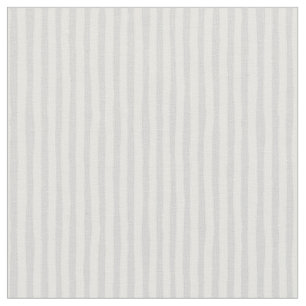 Light Gray & White Wonky Stripes Fabric