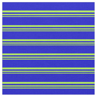 Light Green and Blue Lines/Stripes Pattern Fabric