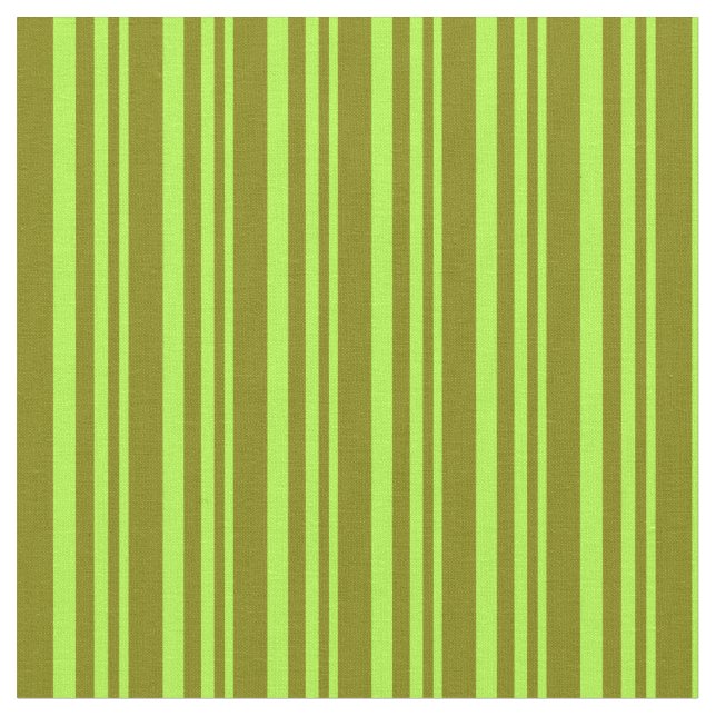 Light Green and Green Stripes/Lines Pattern Fabric (Close Up)