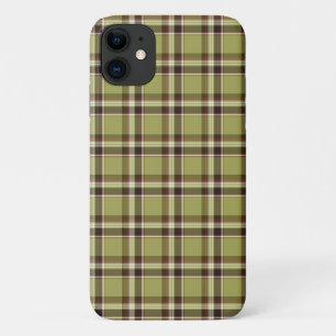 Light Green and Purple Plaid Case-Mate iPhone Case