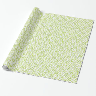 Light Green And White Japanese Print Wrapping Paper