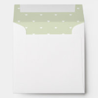 Light Green and White Polka Dot Heart Liner