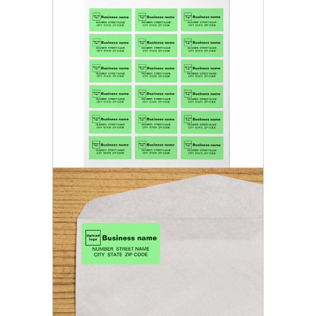 Light Green Business Address Label (Creator Uploaded)
