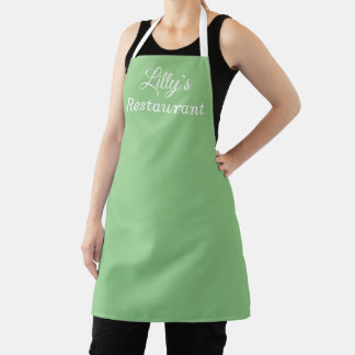 Light Green Business Apron
