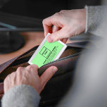 Light Green Business Brand on Business Card Case<br><div class="desc">Light green business brand on customisable business card case. Customise it by uploading your business logo and typing the name, address, phone number, e-mail and website or social media page of your business. Customise it to advertise your business or to promote your brand name to customers or clients. Customisable office...</div>