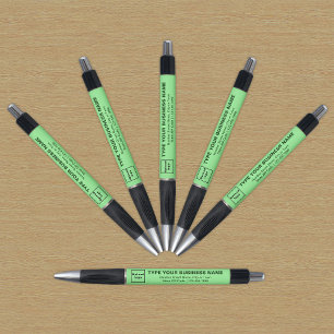 Light Green Business Brand on Pen