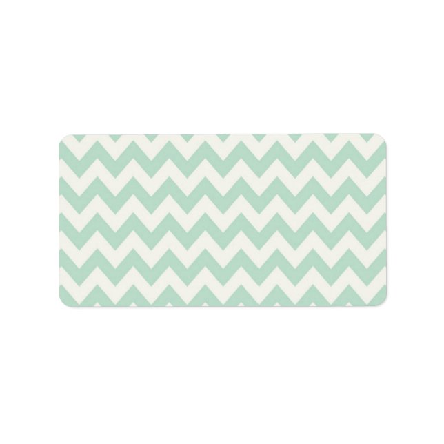 Light Green Chevron Address Labels (Front)