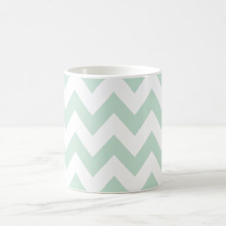 Light Green Chevron Coffee Mug