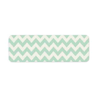 Light Green Chevron Return Address Labels
