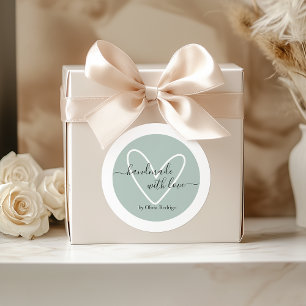 Light Green Custom Thank You Sticker Packaging