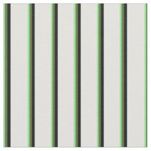 Light Green, Dark Olive Green, Black & Light Cyan Fabric